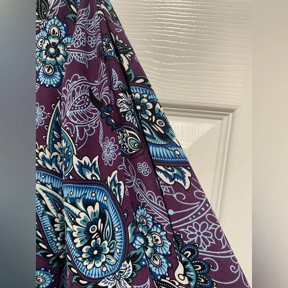 NWT 41 Hawthorn Trina Bell Sleeve Purple Paisley Print Blouse Size 2X NWT - Picture 15 of 15